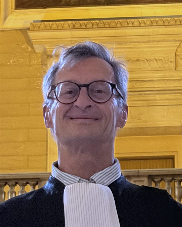 Peter Wertelaers, advocaat, in toga
